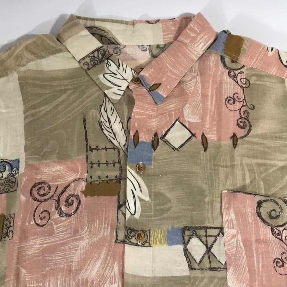 MAXX FM vintage 80’s s/s Button Shirt Men’s 4XL